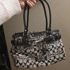 SOLD * Coach Signature Collection Black Bag